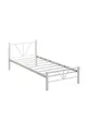 Alchera Single Metal Bed White