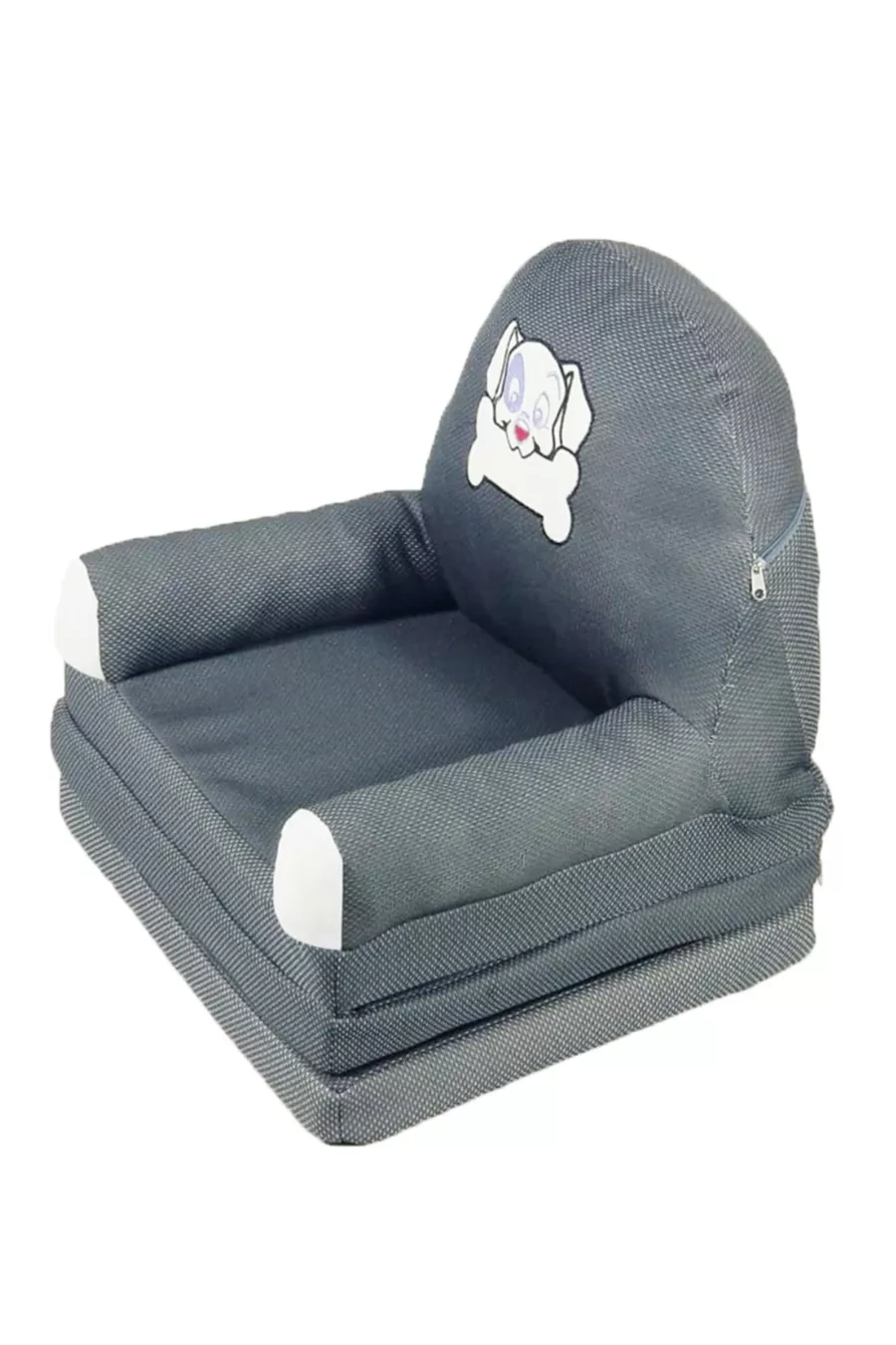Faltbarer Kinder-Babystuhl Tragbares Bett Grau/Dalmatiner