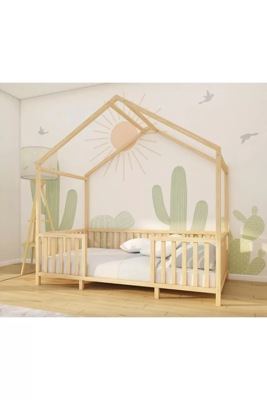 Letto per bambini e neonati in legno naturale