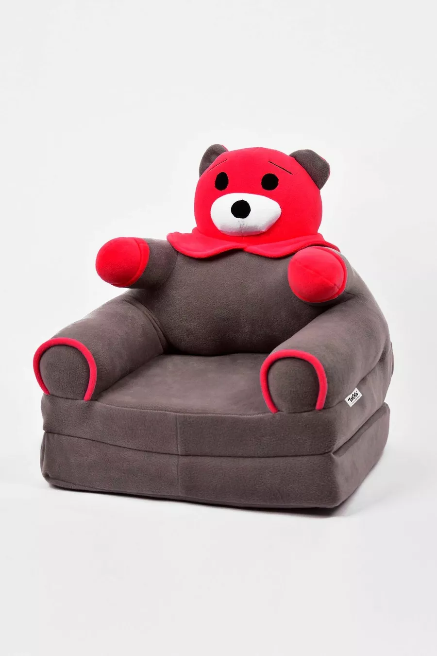 Siège enfant pliable en éponge antibactérienne portable - Panda, siège ours gris fuchsia