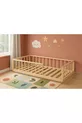 Solid Wood Round Slatted Natural Bed Frame Children's Bed cm X cm Natural Wood
