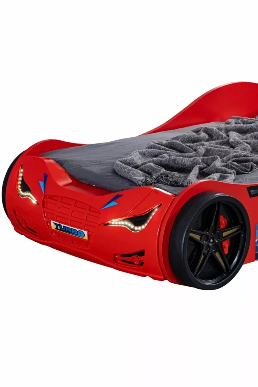 Lit avec voiture, Lit super ventilé avec voiture - Rouge