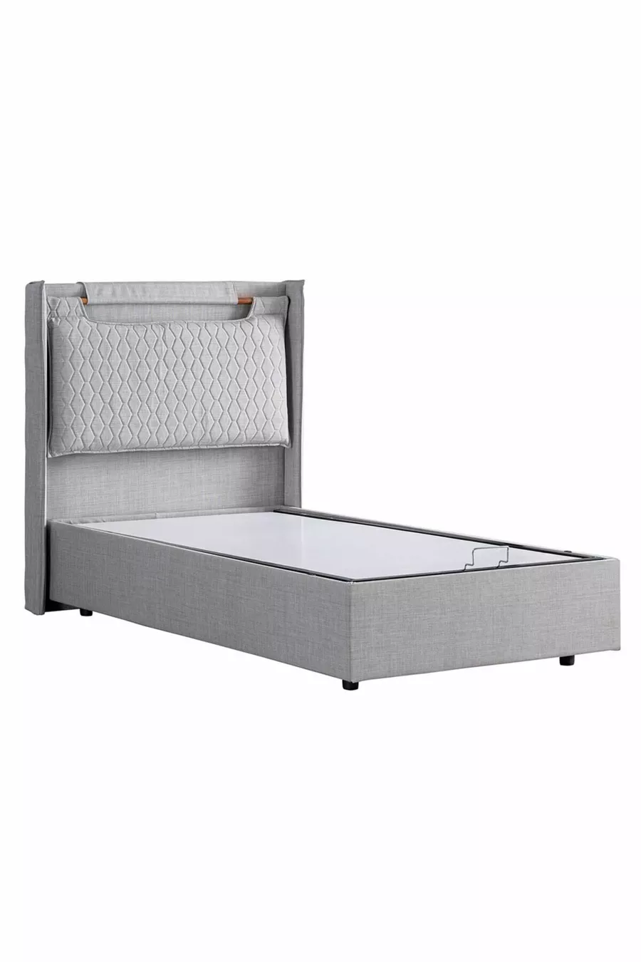 Ensemble Double Zagreb, Ensemble Tête de Lit pour Lit Simple, Gris Clair