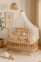 Ensemble de protection en bois brun crème tressé Mabela Beşik