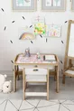 Ensemble table et chaises d'activité en bois Montessori