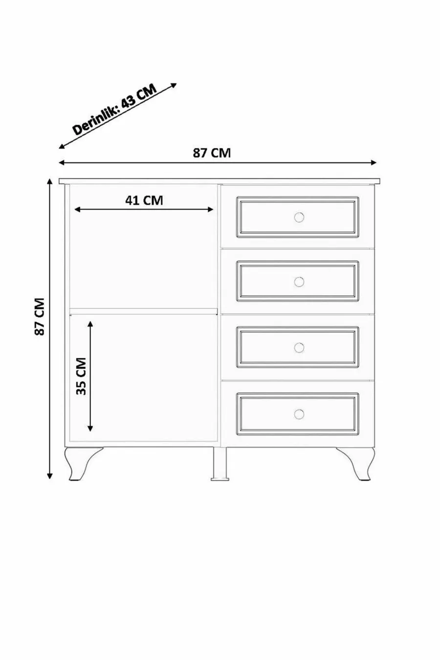 Commode Polyvalente Beyza