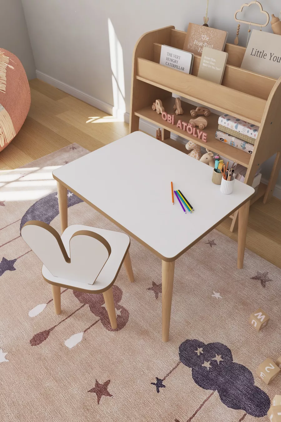Kinder Speel Activiteitstafel Cm Kinder Bureau Tafel Stoel Set
