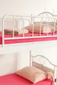 Camera per Bambini Zümrüt Letto A Castello e Letto Singolo in Metallo Bianco