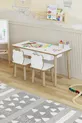 Montessori Çocuk Masası-oyun Masası-aktivite Masası-etkinlik Masası Takımı 2 Panda Sandalye