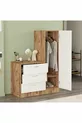 Commode miroir Nancy Armoire Pin-Blanc