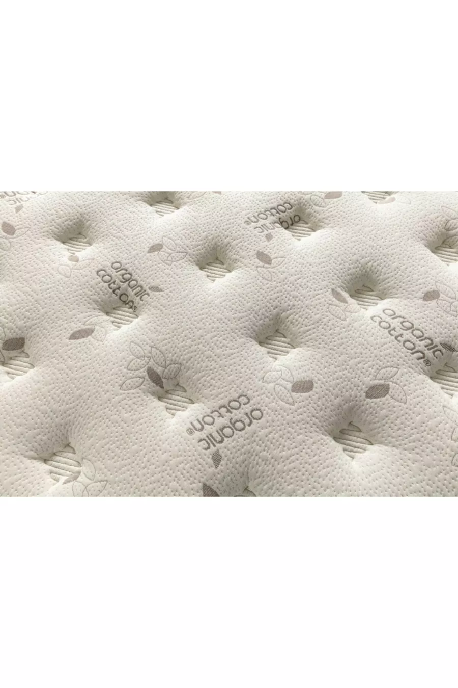 Matelas à ressorts orthopédique Golden avec surmatelas en plumes d'oie * Matelas bébé en coton biologique