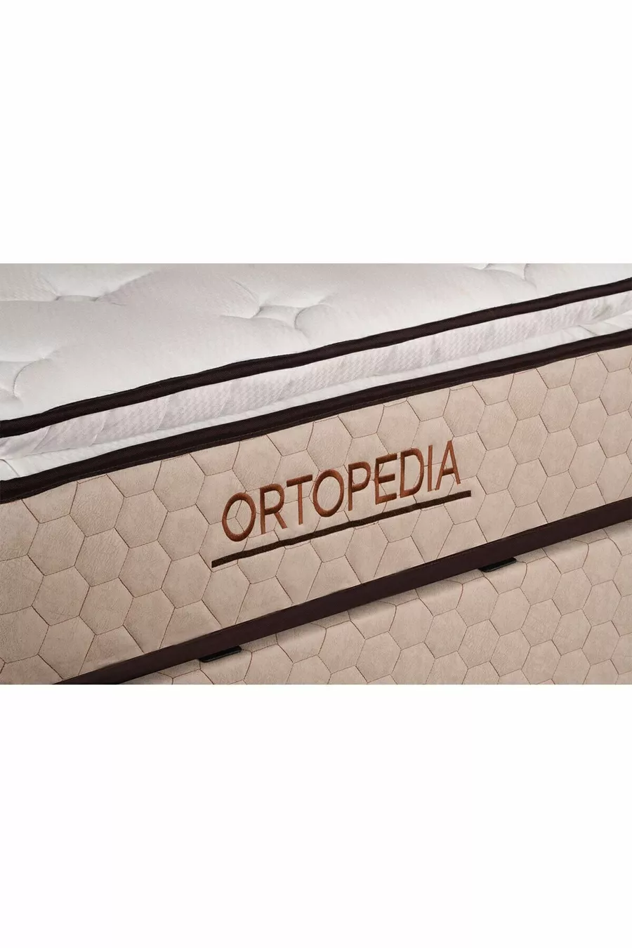 Orthopédie Lit orthopédique avec matelas à ressorts et coussin (CADRE ET TÊTE DE LIT NON INCLUS)