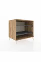 Commode Kronos 2 étagères Pin-Anthracite