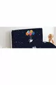 Copricuscino Base Intestazione Sfondo Scuro Astronauta e Palloncini Colorati