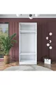 Armoire Rani  à 2 portes et 2 étagères, blanche
