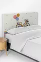 Bettkasten-Kopfteilkissenbezug für Kinderzimmer mit buntem Fahrradmuster
