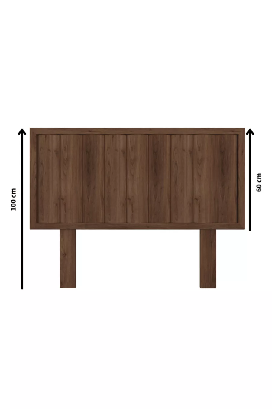 Hüma Modell Weißes Holz Einzelkopfteil (HORIZONTAL)
