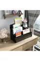 Mini Biblioteca Montessori Lucky per Bambini con 4 Ripiani in Legno, Libreria per Cameretta, Mini Libreria da Tavolo