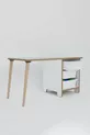 Table d'activité pour enfants avec 3 paniers, bureau pour enfants avec chaise à dossier - Panda
