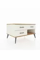 Commode Kronos 3 tiroirs Pierre de Lune-Pin/Pierre de Lune