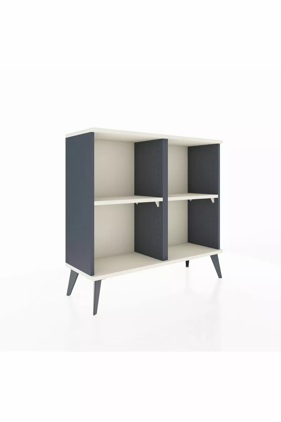 Arges Dresser 2-Shelf Anthracite-Crystal Gray