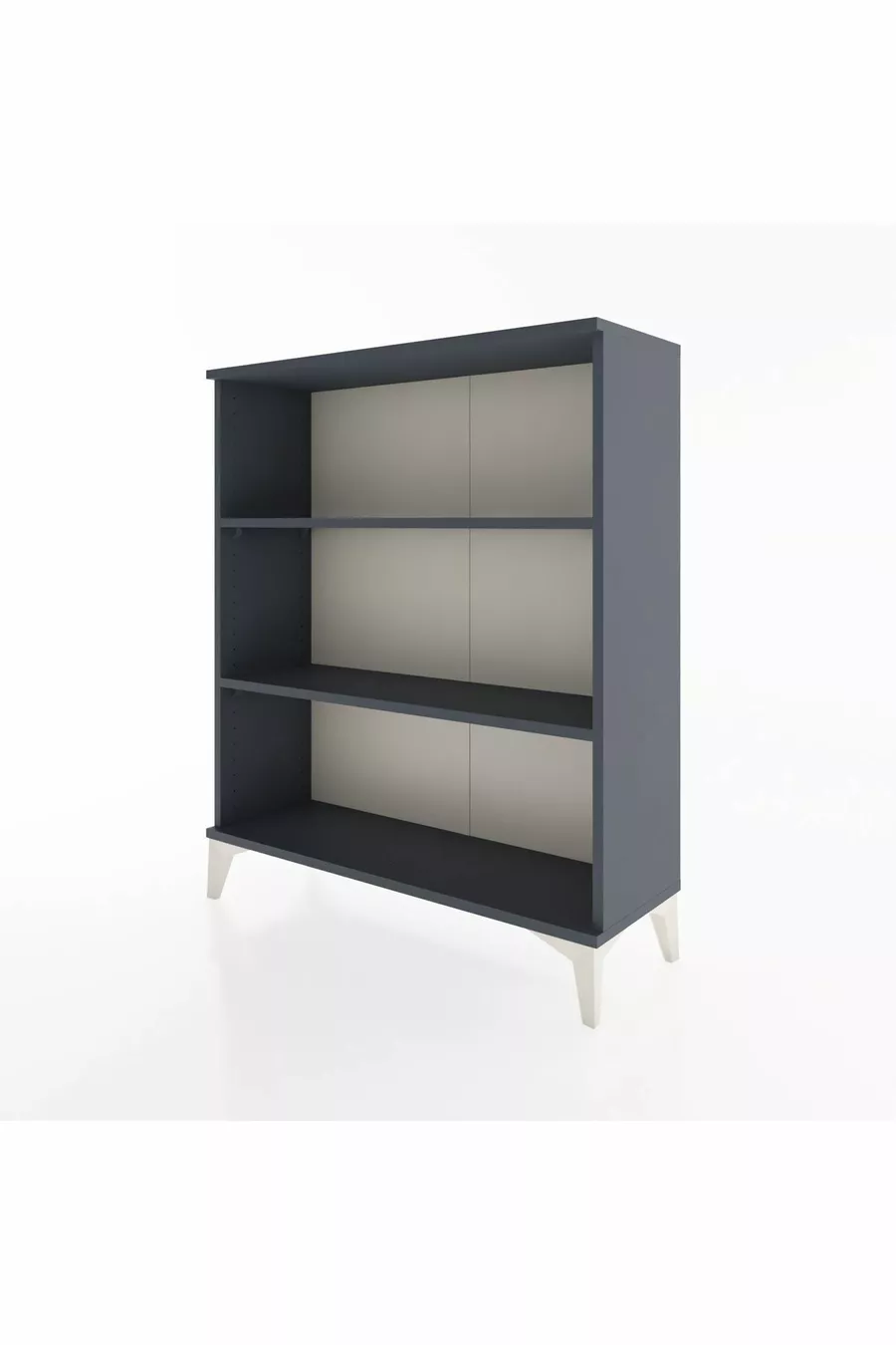 Commode Arges 2 étagères Anthracite-Anthracite