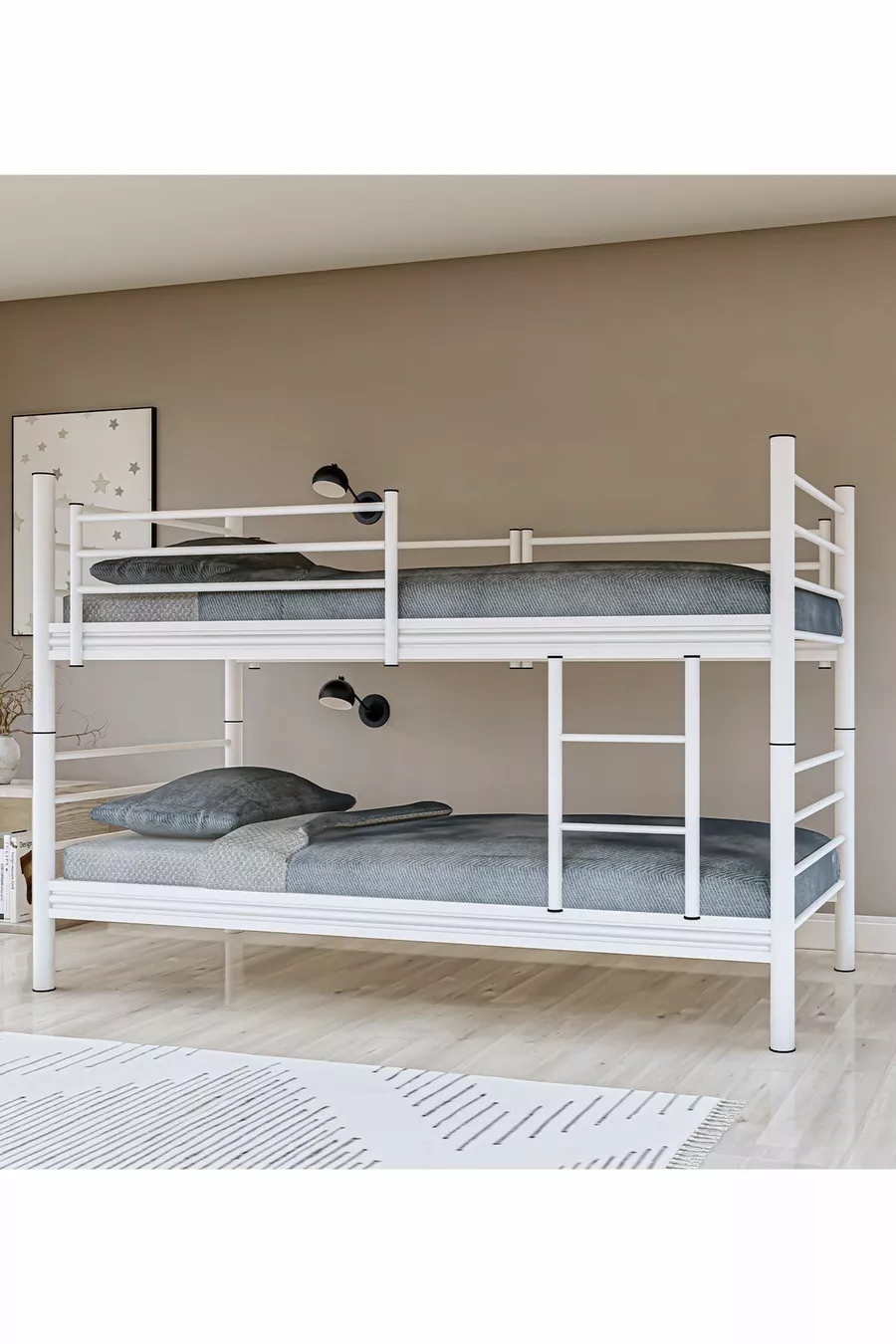 Gm Livello Letto a castello doppio smontabile Bianco
