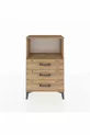 Arges Commode Single Shelf 3 Drawers Pine-Pine