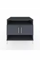 Commode Kronos 3 étagères 2 portes Anthracite-Anthracite