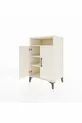 Hyperion Nightstand 3 Shelves 2 Doors Moonstone-Moonstone