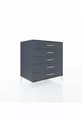 Commode Kronos 5 tiroirs Anthracite-Anthracite