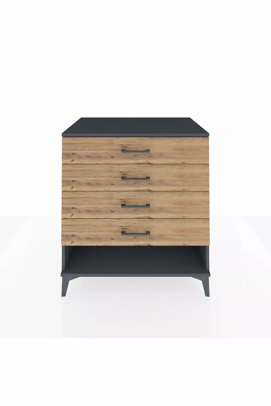 Commode Kronos 4 tiroirs Anthracite-Pin