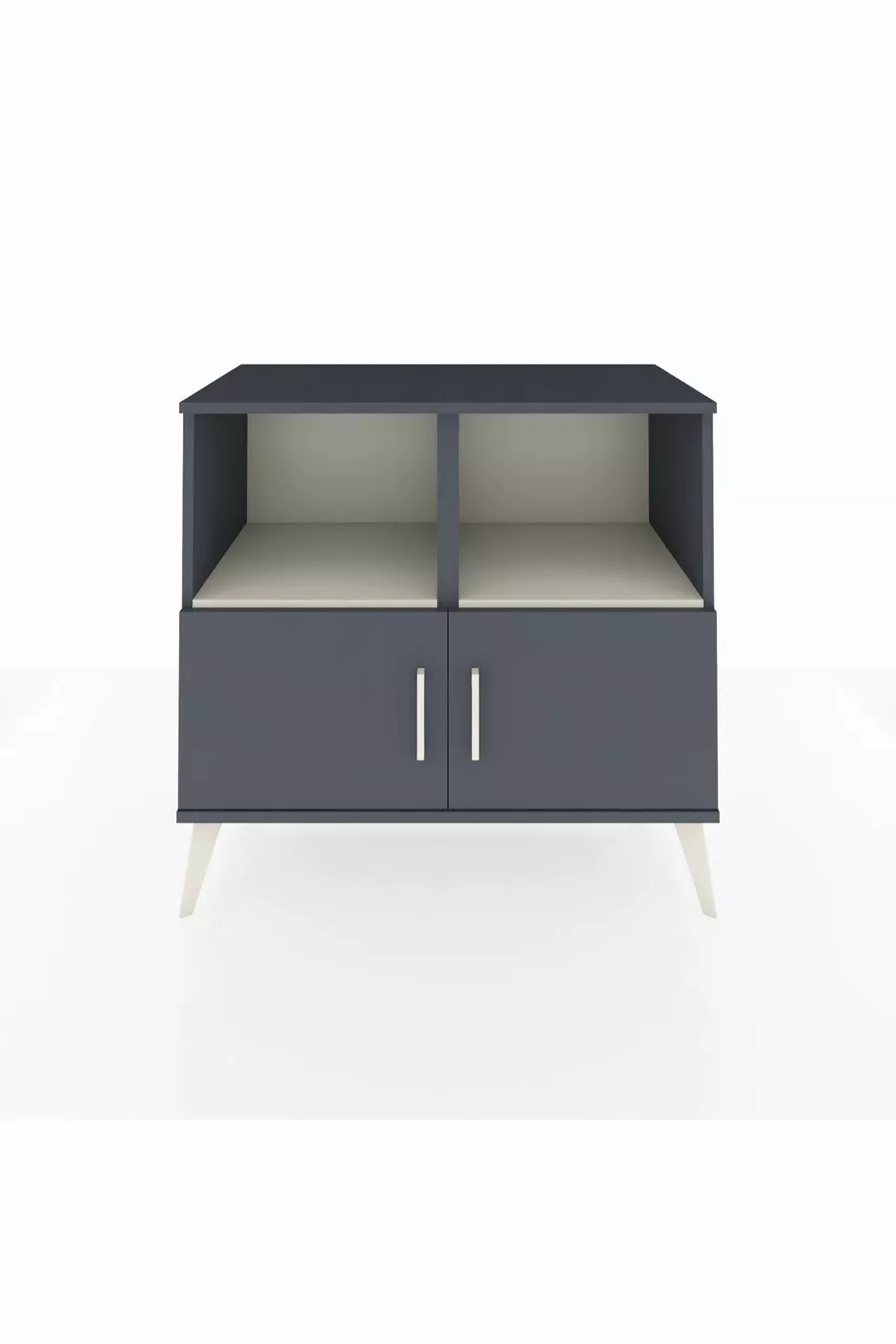Hyperion Dresser 2-Shelf 2-Door Anthracite-Anthracite/Marble