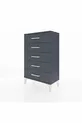 Commode Silva 5 tiroirs Anthracite | Élégante et Fonctionnelle