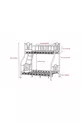 DZGN HOME VOLGA 3 KİŞİLİK EBEVEYN 3'LÜ METAL RANZA -  & 