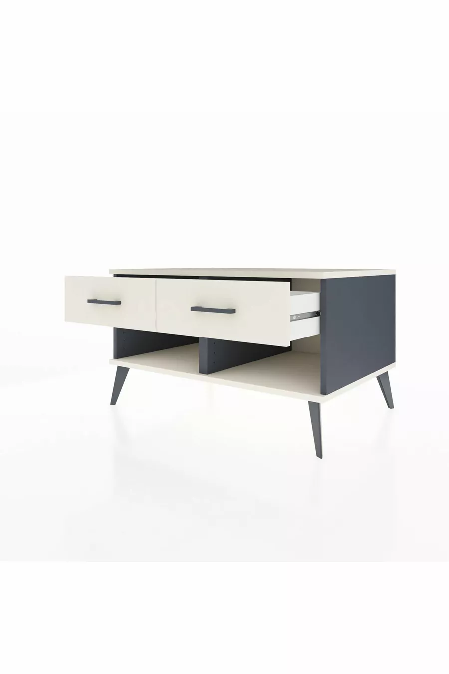 Cassettiera Kronos 2 Cassetti Antracite-Pietra di Luna
