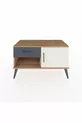 Commode Hyperion avec une étagère, un tiroir et une porte, Pins-Patine/Anthracite