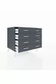 Commode Kronos 8 tiroirs Anthracite-Anthracite