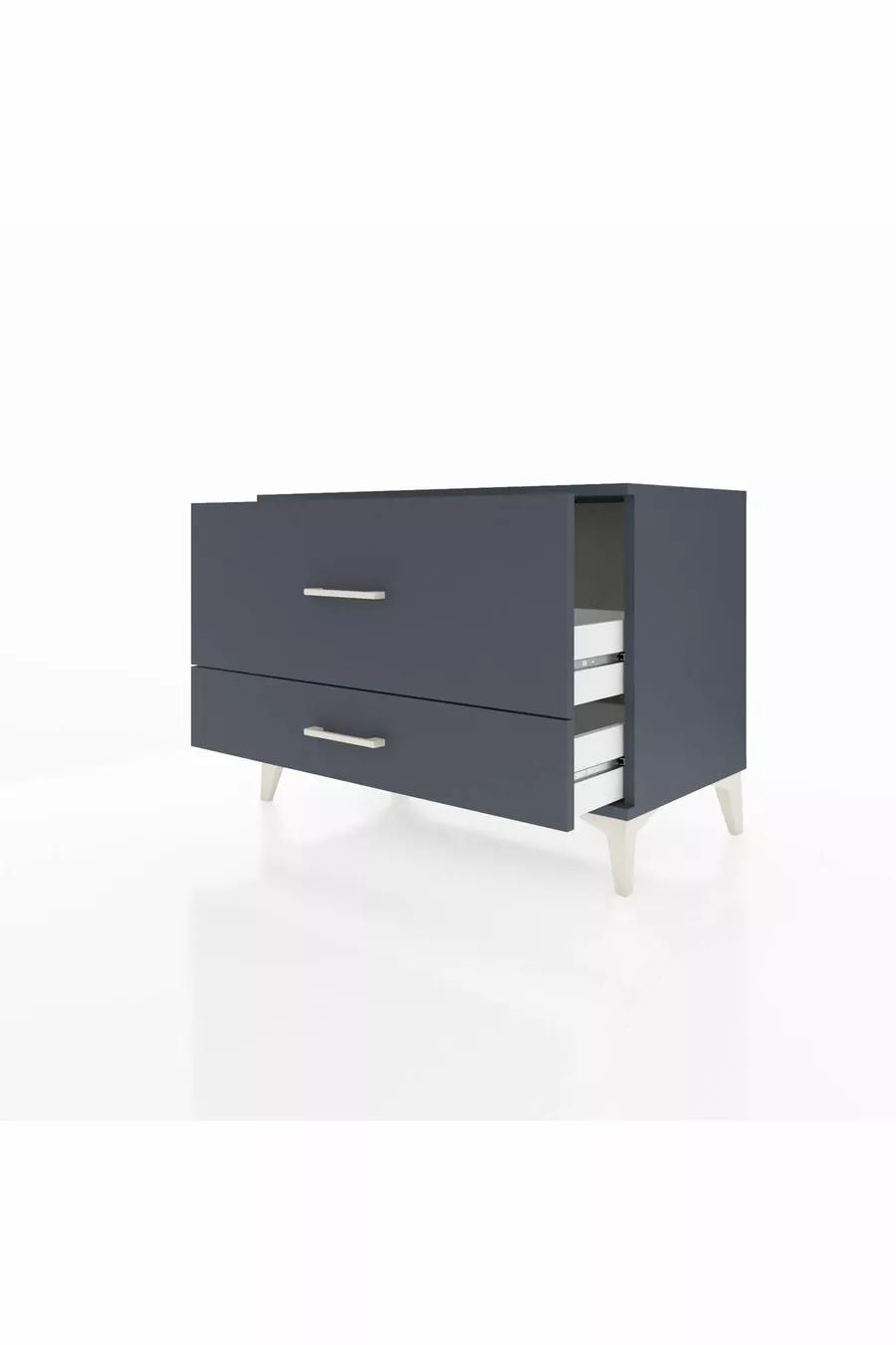 Commode Hyperion 2 tiroirs Anthracite-Anthracite