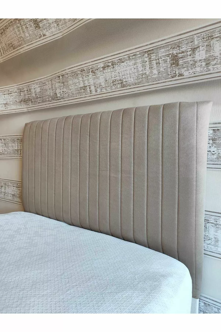 Copertura per testiera del letto in lino Sonne  Cm Visone