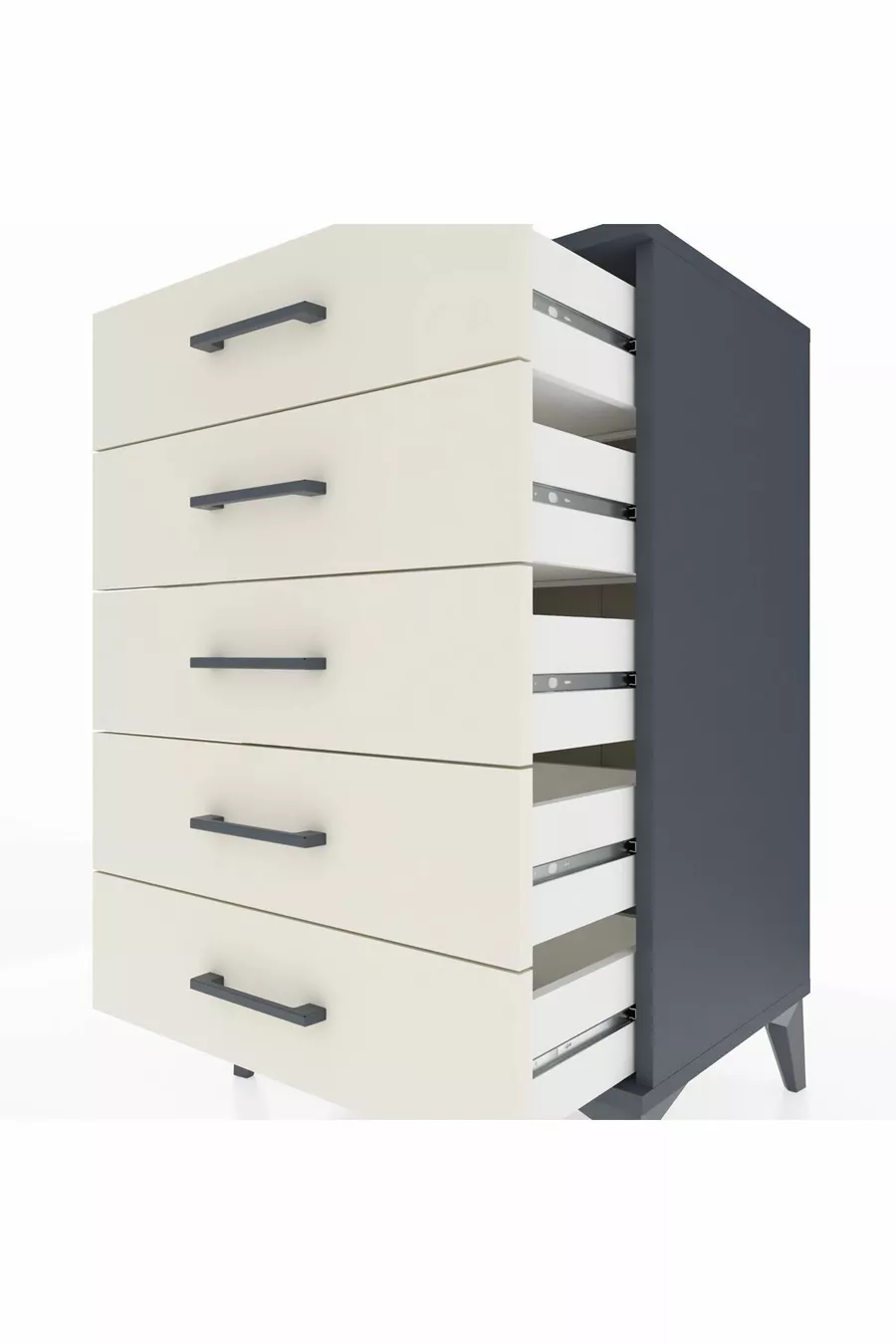 Hyperion Commode 5 Lades Antraciet-Leisteen