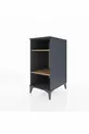 Kronos Nightstand 2-Shelf Anthracite-Pine