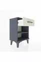 Arges Commode Single Shelf Single Drawer Anthracite-Sandstone