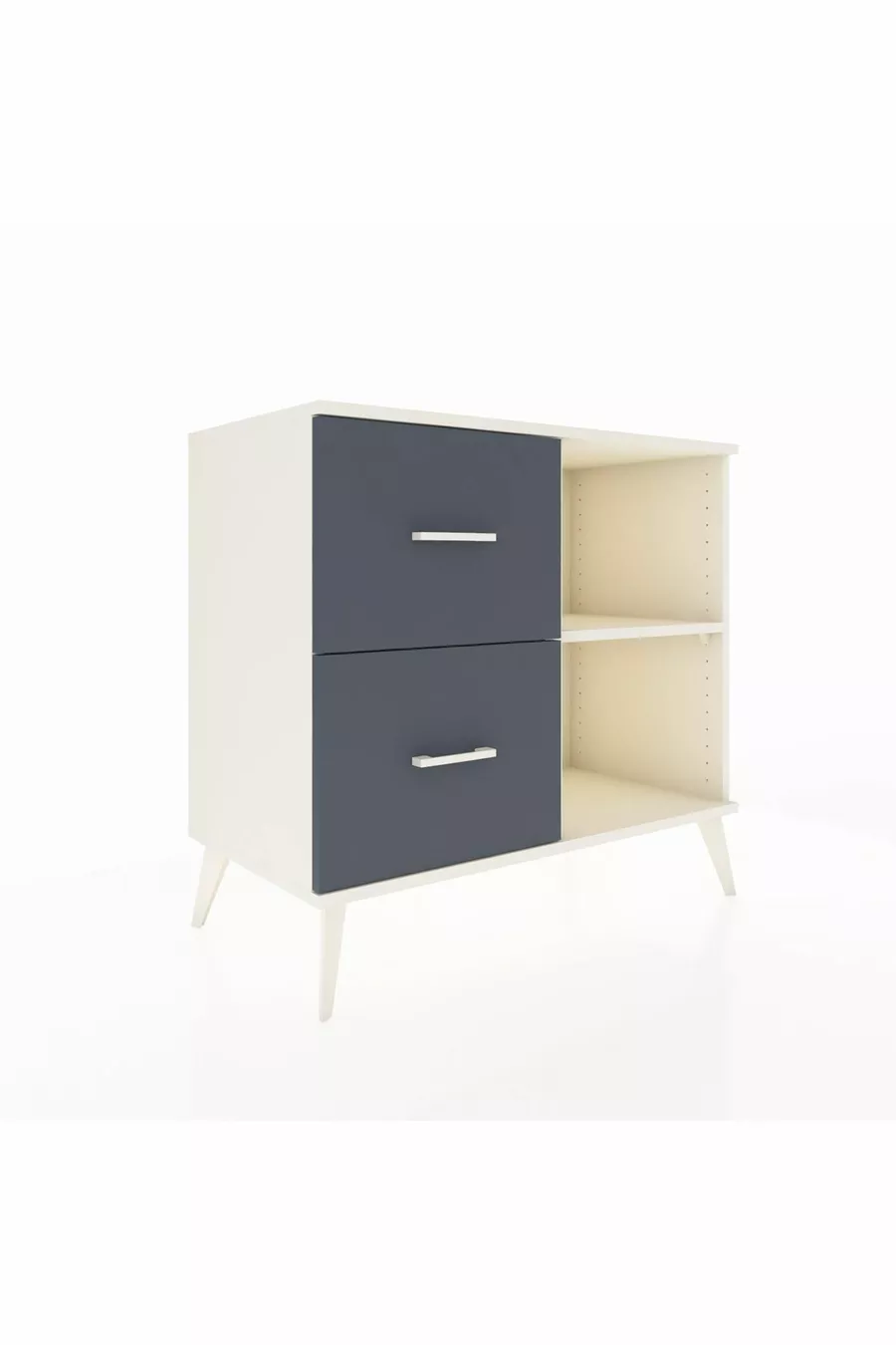 Hyperion Dressoir Enkele Plank 2 Lade Maansteen-Maansteen/Antraciet