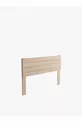 cm Solid Wood Bed Headboard with Legs Natural Cm Solid Natural