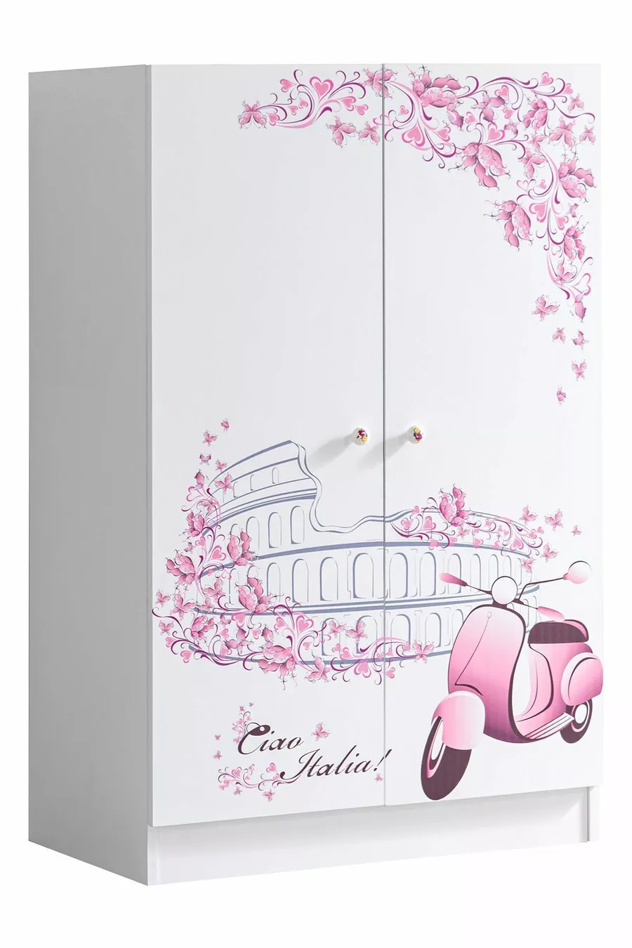 Bunk Bed, Pisa Bunk Bed Bed Wardrobe 2 Comfort Mattresses