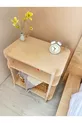 Ligna Flow Duo Nightstand with Multi-Purpose Pass-Through Shelf