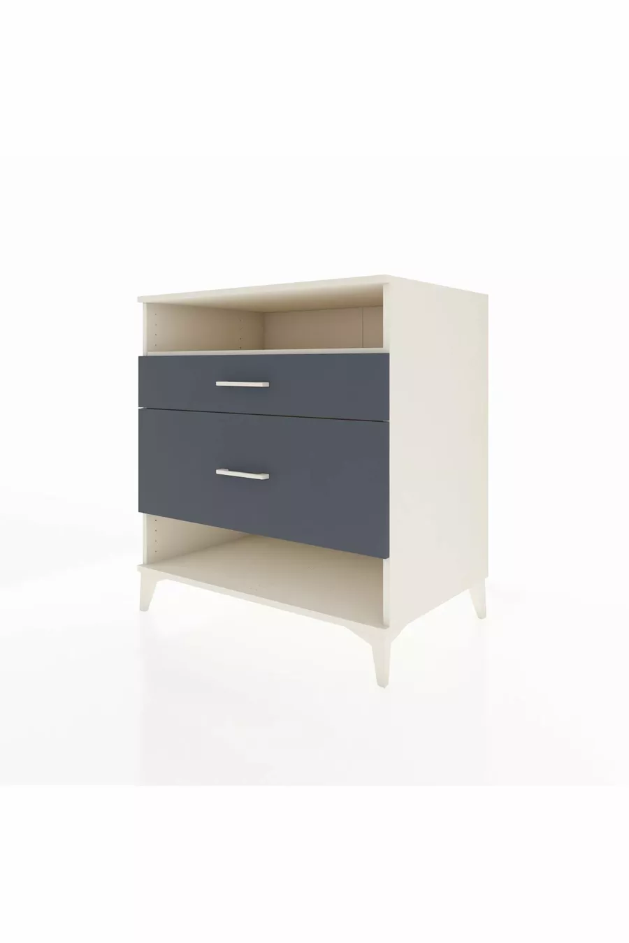 Kronos Dressoir Enkel Plank 2 Laden Agaatgrijs-Antraciet