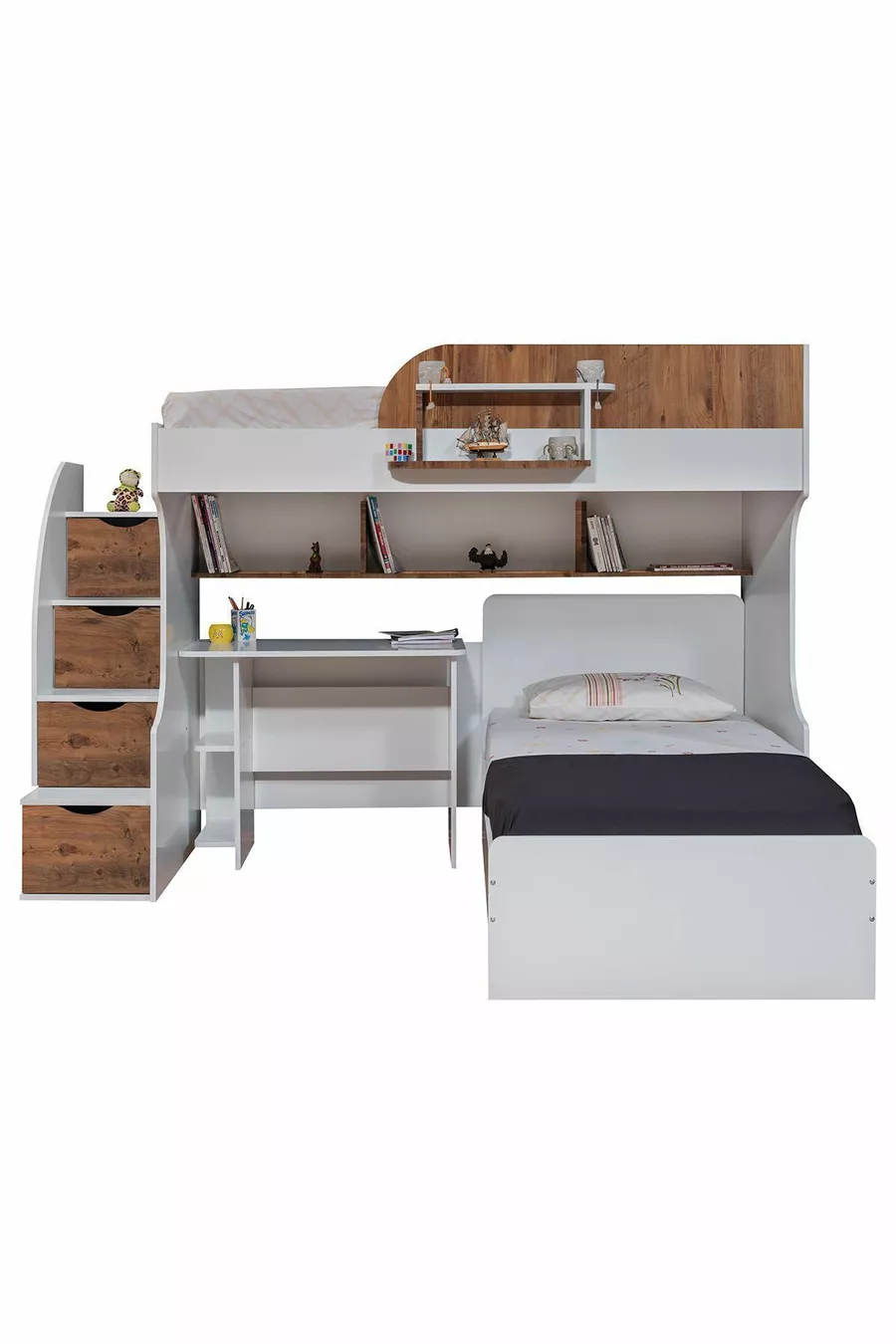 Stapelbed, Aura Stapelbed Bed Frame 2 Comfort Matratzen