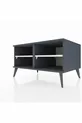 Commode Kronos 2 étagères Anthracite-Anthracite/Pierre de lune